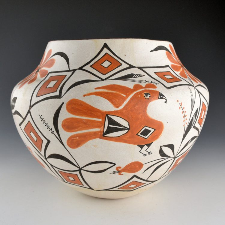 Chino, Marie Z. - Water Jar with Acoma Birds and Flowers (1970s) - Image 4