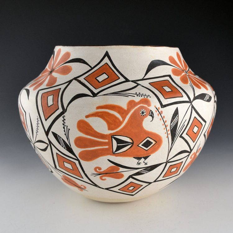 Chino, Marie Z. - Water Jar with Acoma Birds and Flowers (1970s) - Image 2