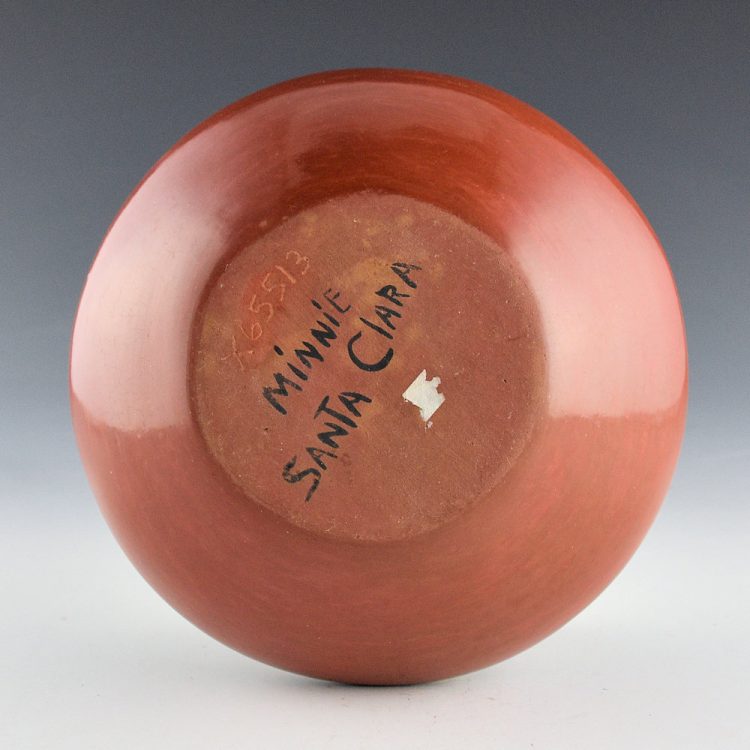 Vigil, Minnie - Red Polychrome Jar with Cloud and Rainbow Designs (1970s) - Image 4