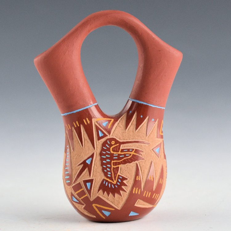 Tafoya, Ray  - Wedding Vase with Hummigbirds (1987) - Image 2