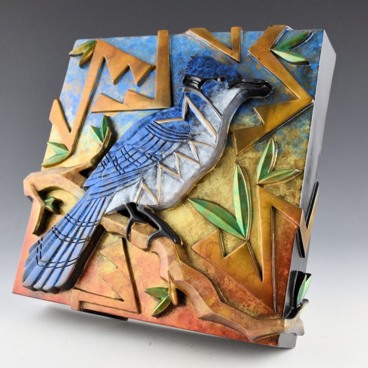 Garcia, Tammy - "Blue Jay" Wall Bronze 25/35 (2010) - Image 3