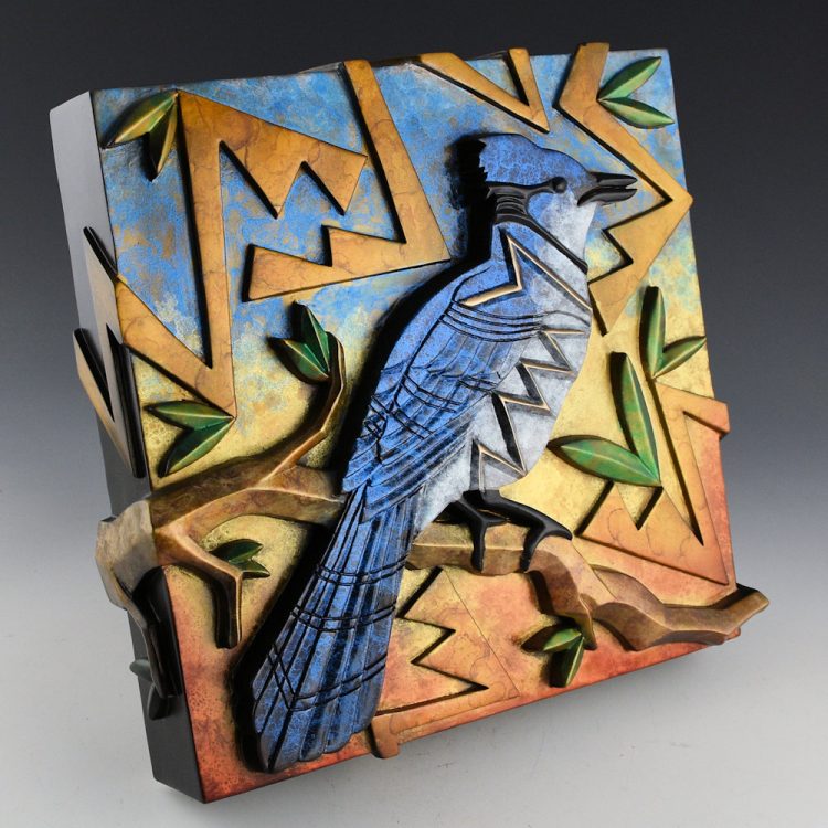 Garcia, Tammy - "Blue Jay" Wall Bronze 25/35 (2010) - Image 2