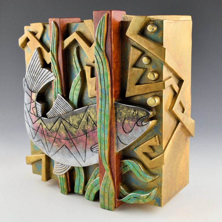 Garcia, Tammy - "Lukar/Trout" Wall Bronze 21/35 (2010) - Image 2