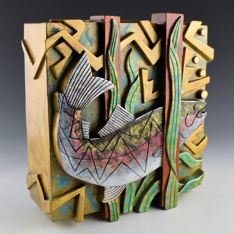 Garcia, Tammy - "Lukar/Trout" Wall Bronze 21/35 (2010) - Image 3