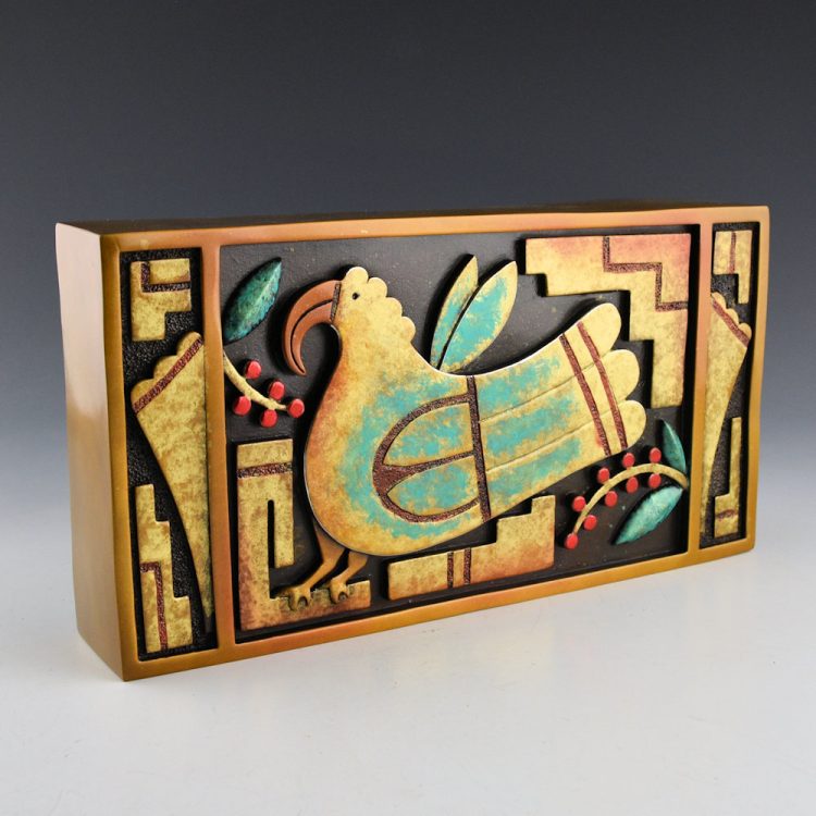 Garcia, Tammy - "Parrot Box" Wall Bronze 13/35 (2013) - Image 2