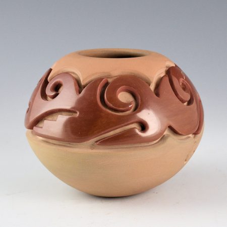 Alternative view of Youngblood, Nancy - Red and Buff Bowl with Avanyu (2003)