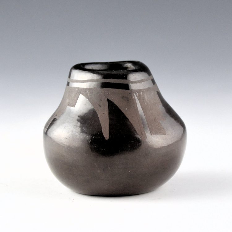 Martinez, Barbara - Small Jar with Rain and Cloud Designs