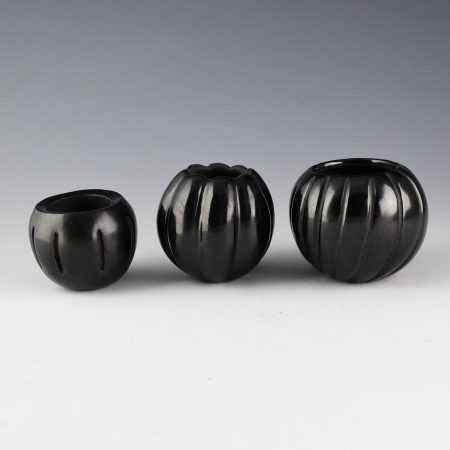 Alternative view of Santa Clara Three Pieces - Birdell, Rose Tafoya, Laura Tafoya Melon Bowls