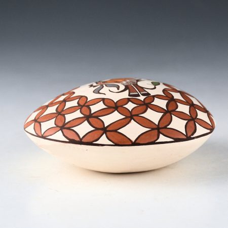 Alternative view of Lewis-Garcia, Diane - Polychrome Seedpot with Acoma Parrot and Butterflies