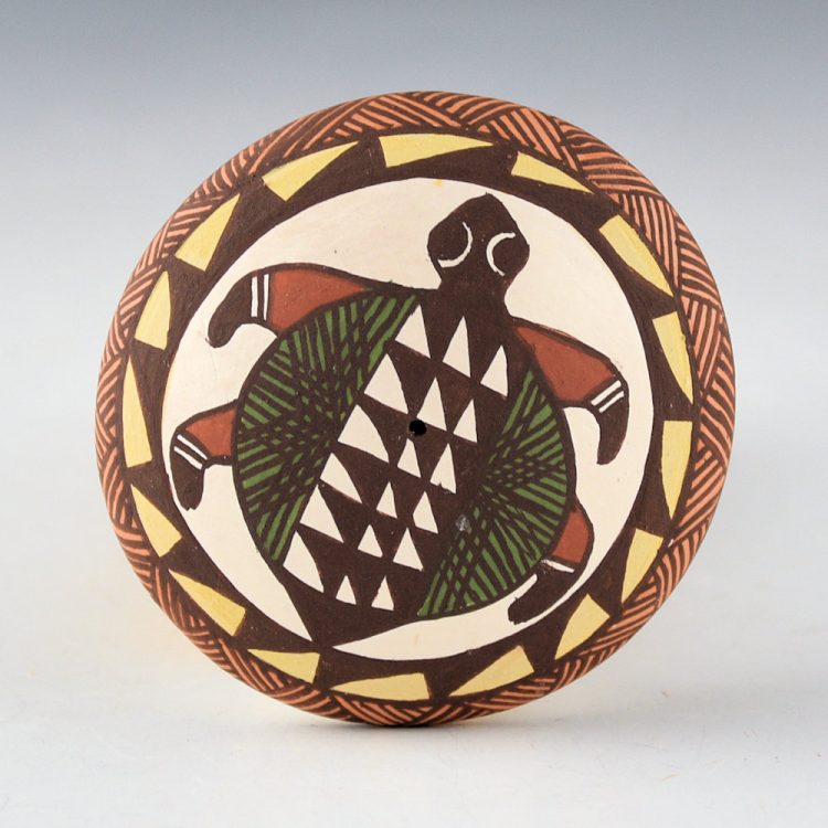 Lewis-Garcia, Diane - Polychrome Seedpot Mimbres Turtle