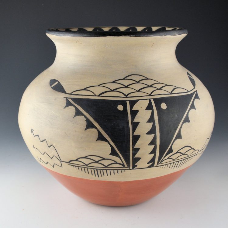 Trujillo, Elizabeth - Large Water Jar with Rain Clouds (1996)