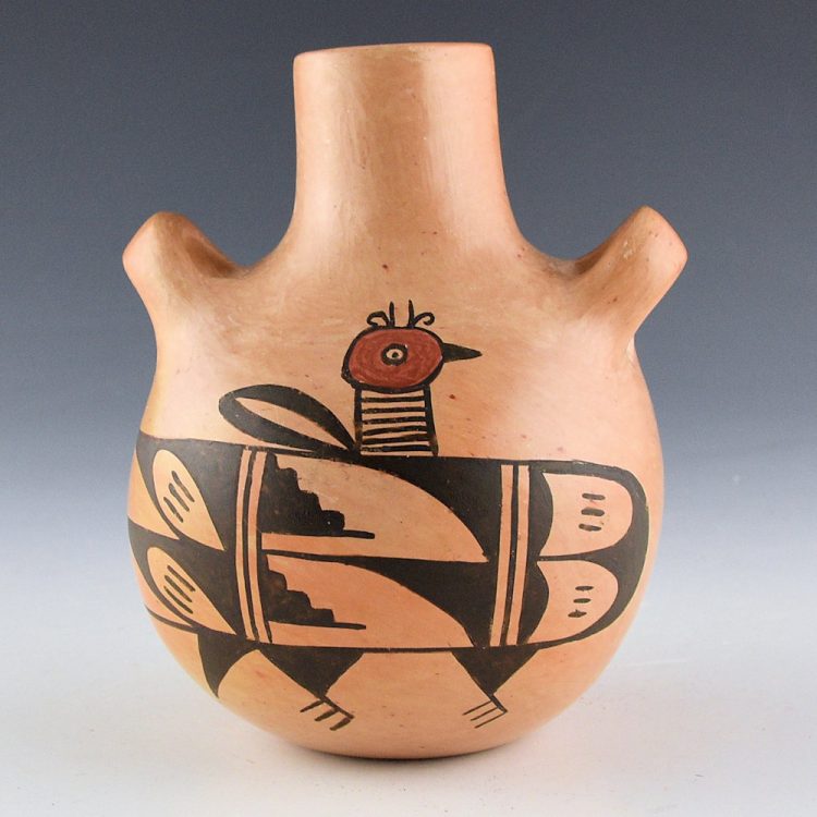 Pavatea, Garnet  - Canteen with Hopi Birds (1960s)