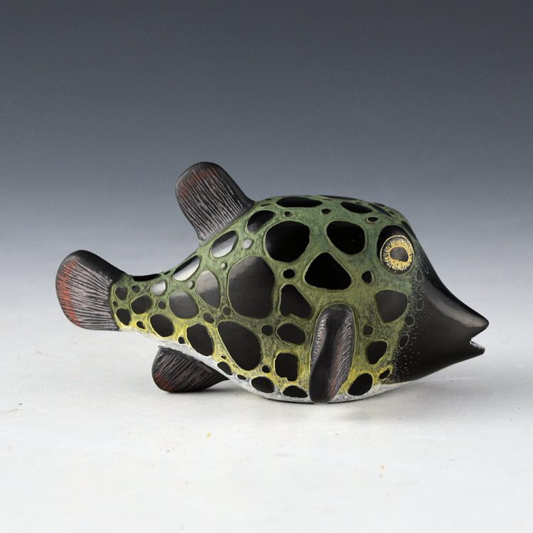 Tafoya, Jennifer - "Puffer Fish" Clay Figure