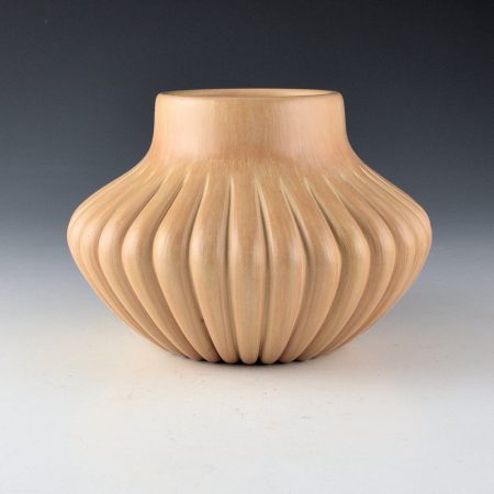 Alternative view of Gachupin, Laura - Tan Polished 32 Straight Rib Melon Jar