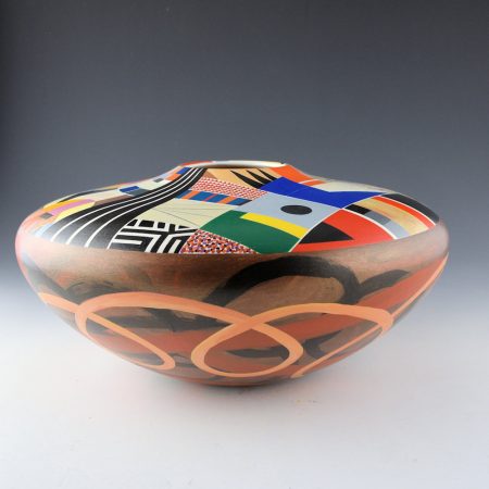 Alternative view of Namingha, Les - "Tapestry" Wide Shoulder Jar