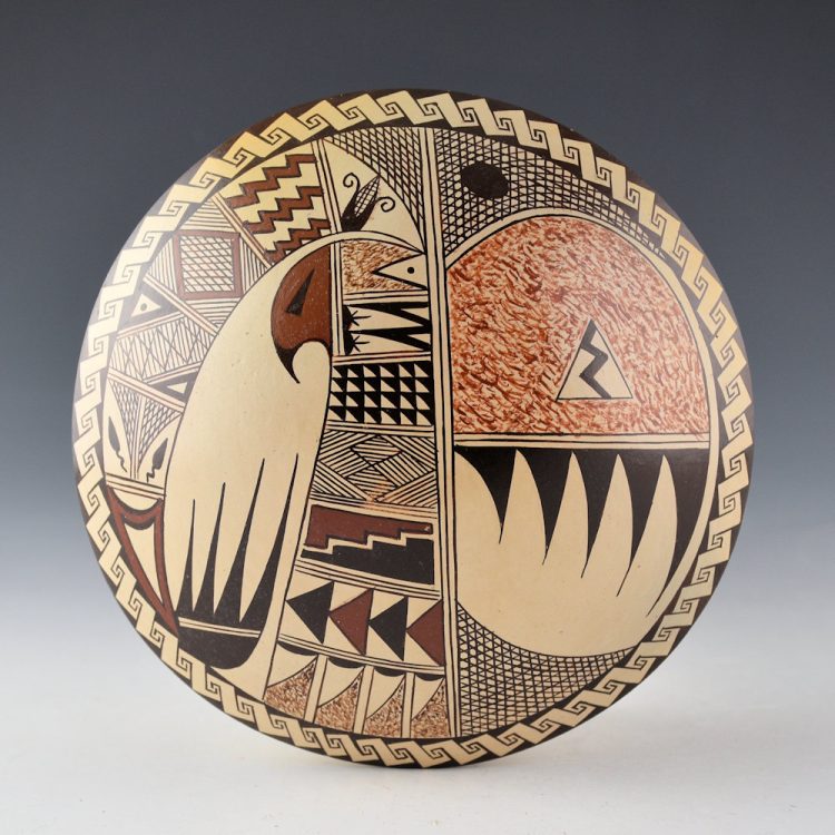 Naha, Nona - Large Seedpot with Eagle Design (1990s)