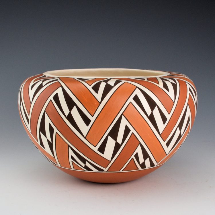 Patricio, Robert - Bowl with Lightning Design and Inturned-Rim