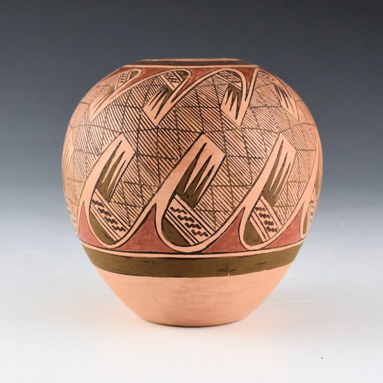 Nampeyo, Tonita - Bowl with Migration Pattern with 20 Bird Wings (1980s)