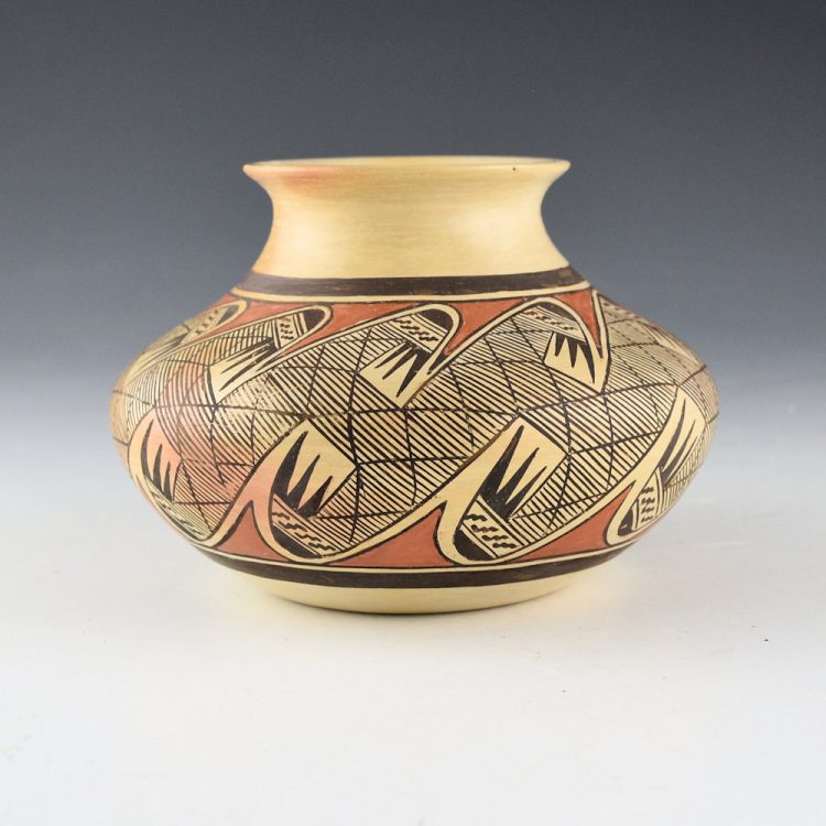 Nampeyo, Tonita - Water Jar with Migration Pattern with 20 Bird Wings (1980s)