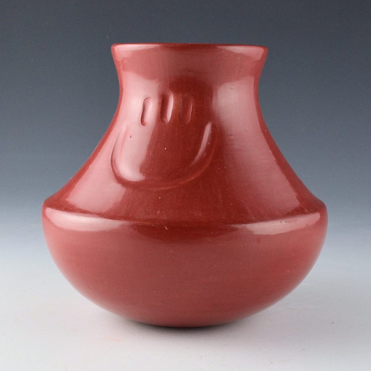 Garcia, Virginia - Red Water Jar with Bear Paws (1990s)