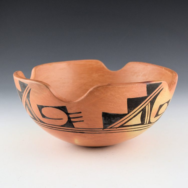 Silas, Annette - Open Bowl with Rain Designs (1950s)