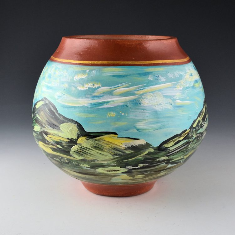 Romero, Santiago - 7" Wide "Great Sky" Low Shoulder Jar