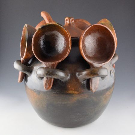 Alternative view of Manygoats, Betty - Large Jar with Ladle, Scoops, and Lid (9 Pieces)