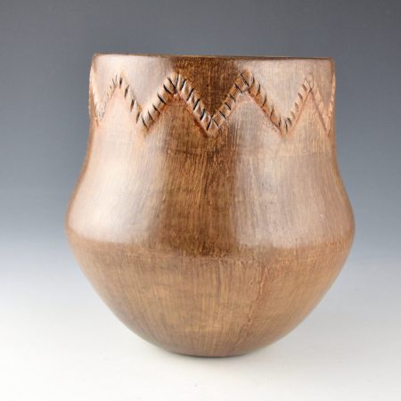 Alternative view of Tso, Jr., Damon - Water Jar with Raised Mountain Design