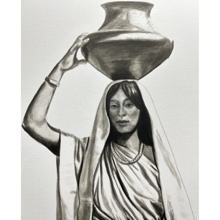 Alternative view of No-Sun Brown, Derek - "The Water Jar" India Ink on Canvas (36" x 48")