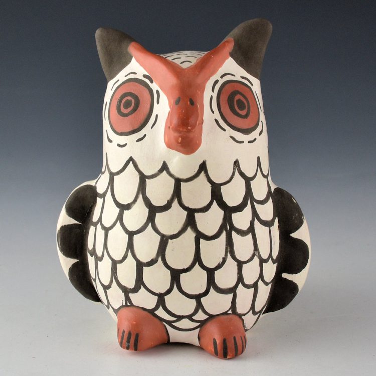 Shields, Ethel - Clay Owl Figure (1990s)