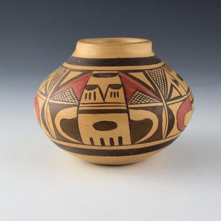 Alternative view of Nampeyo, Fannie - Jar with Katsina and Hummingbird Designs (1970s)