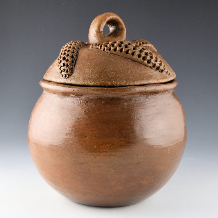 Tso, Faye - Large Bean Pot with Corn Design Lid (1990s)