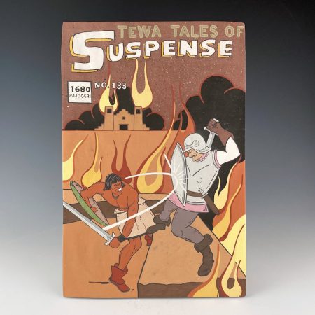 Garcia, Jason - "Tewa Tales of Suspense! #133" Clay Tile