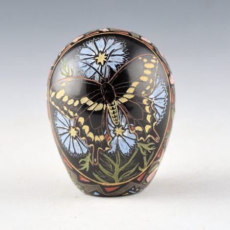 Tafoya, Jennifer - Small Seedpot with Butterfly and Hummingbird
