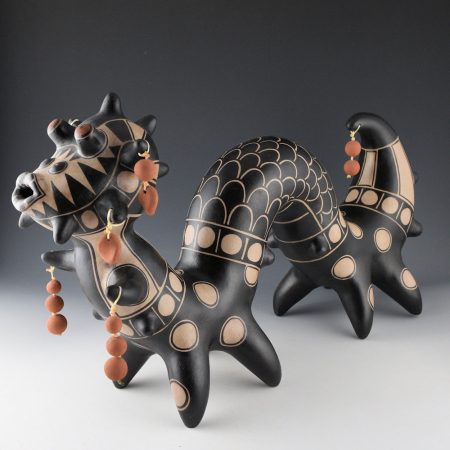 Alternative view of Holt, Lisa & Harlan Reano - Dragon" 19" Long Clay Figure (2010)