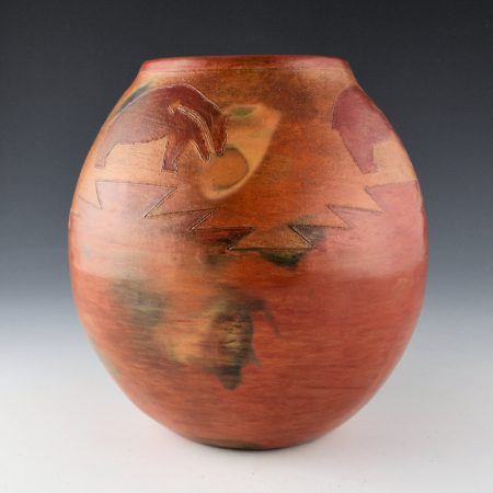 Alternative view of Spencer, Lorenzo - Large Bowl with Heartline Bears (1994), Ribbon