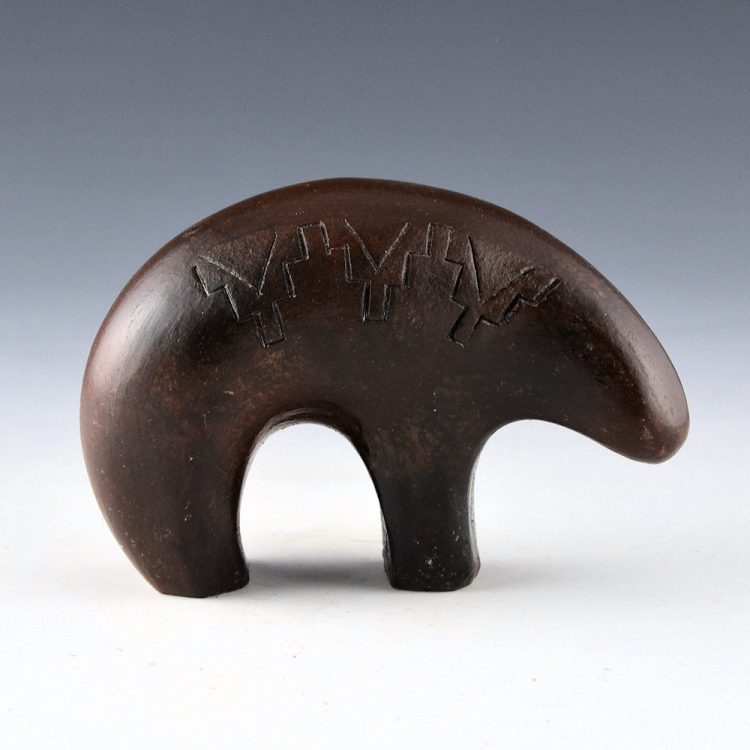 Williams, Lorraine - Clay Bear Figure with Incised Clouds (1990s)