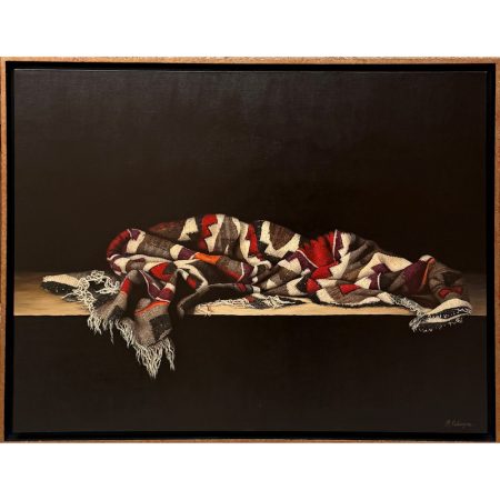 Calengor, Mary - "Teec Nos Pos Weaving" Oil on Linen (26" x 48")