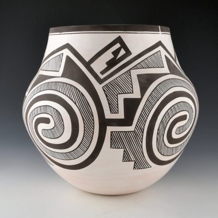 Alternative view of Sarracino, Myron - Jar with Tularosa Swirl and Cloud Designs