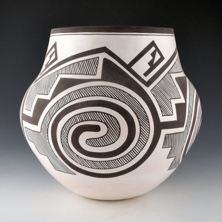 Sarracino, Myron - Jar with Tularosa Swirl and Cloud Designs