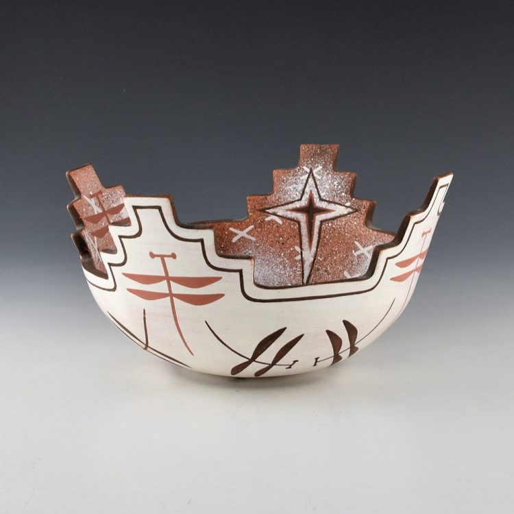 Nahohai, Randy - Kiva Bowl with Dragonflies and Stars (2001)