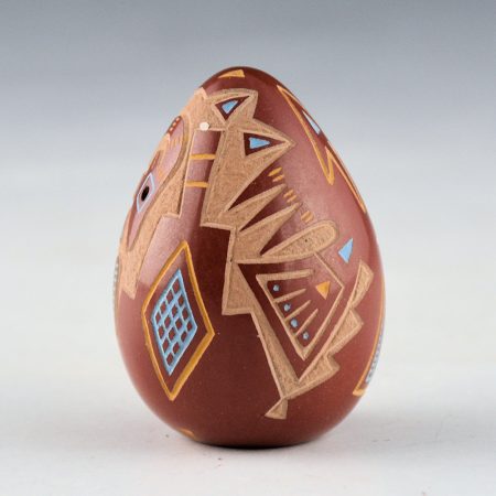 Alternative view of Tafoya, Ray  - Multi-Color Seedpot with Mimbres Big Horn Sheep (1986)