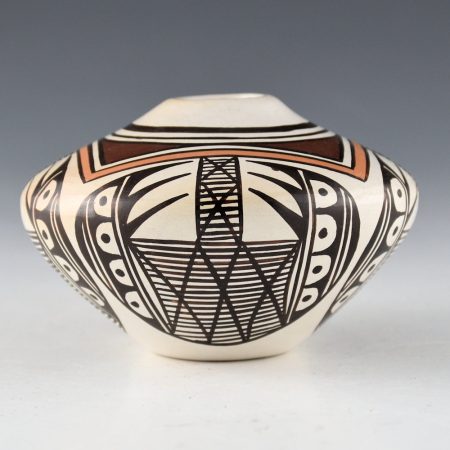 Naha, Sylvia - Jar with Bat Wing Designs (1970s)