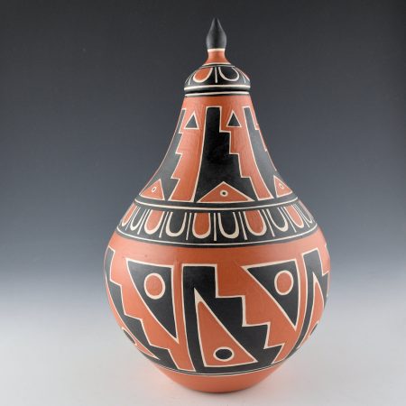 Tenorio, Thomas - Jar with Sun, Flower Designs and Lid (2006)