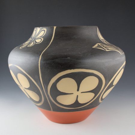 Alternative view of Coriz, Arthur & Hilda  - Large Water Jar with Flowers (1996)