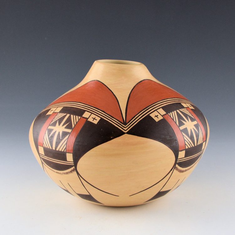 Polacca, Fannie L. - Jar with Eagle Tail Designs