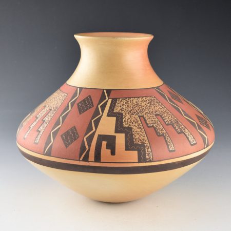 Alternative view of Navasie, Fawn Garcia - Long Neck Jar with Lightning Design
