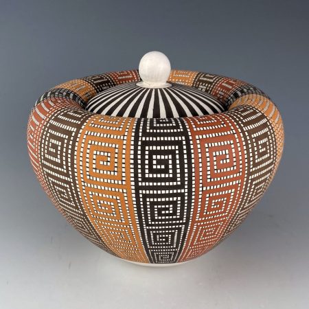 Antonio, Frederica - "Sunset Clouds" Lidded Infinity Bowl