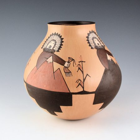 Sahmie, Ida - Jar with Four Yei-bi-Chi and Four Sacred Mountains (2009)