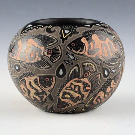 Tafoya, Jennifer - Bowl with 14 Oscar Fish (2012)